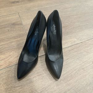 Charles by Charles David black leather pumps size 6 1/2m